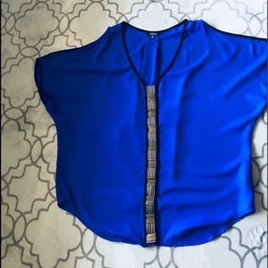 Electric blue blouse